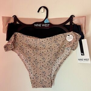 Nine West Floral and Solid Panties Trio